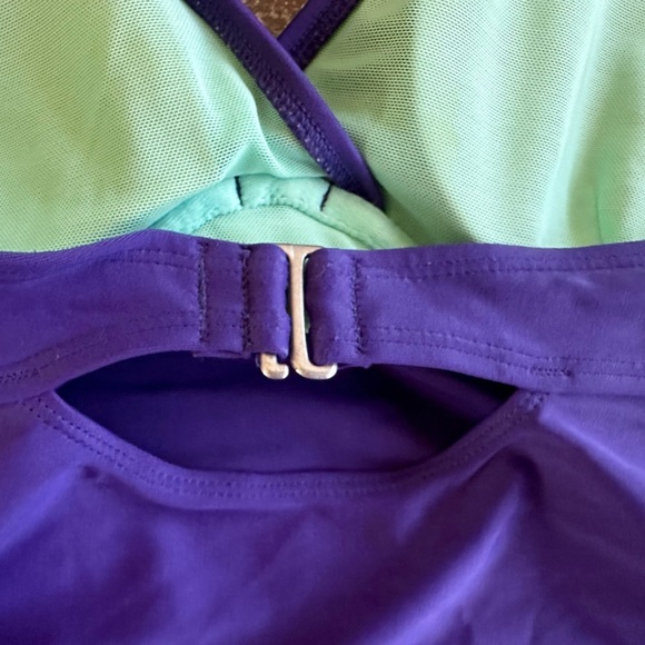 Athleta purple tankini bikini top size 36B/C - Picture 3 of 5
